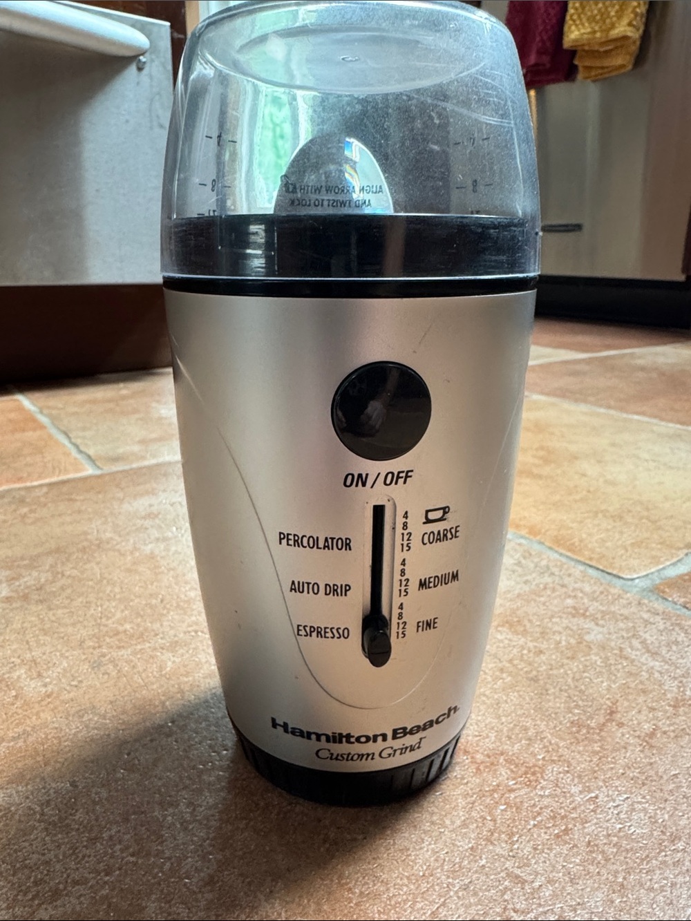 Hamilton beach custom grind portable electric grinder Coffee Beans